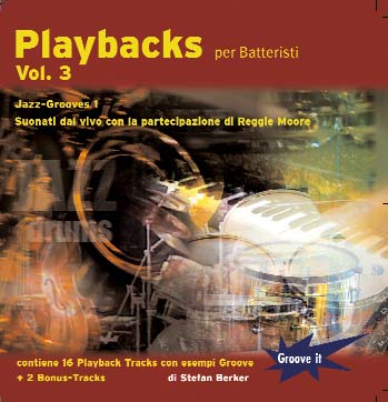 CD-Cover Playbacks per batteristi Vol.3 - Jazz Grooves 1