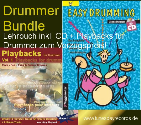 Easy Drumming Bundle (Lehrbuch + Playback CD)