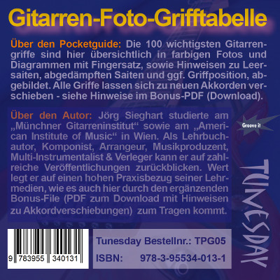 Gitarren-Foto-Grifftabelle im Pocketformat
