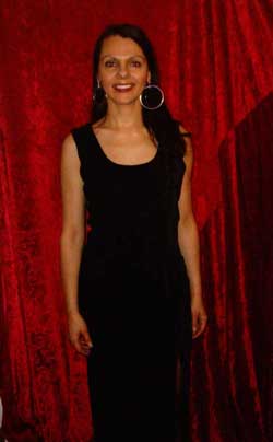 Foto Michaela Laubach  im Abendkleid